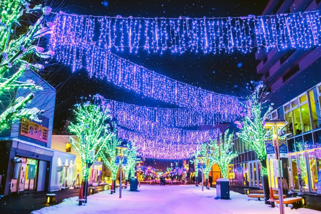 ユキノワ アサヒカワ〜雪と光がつなぐ街〜のイルミネーション夜景